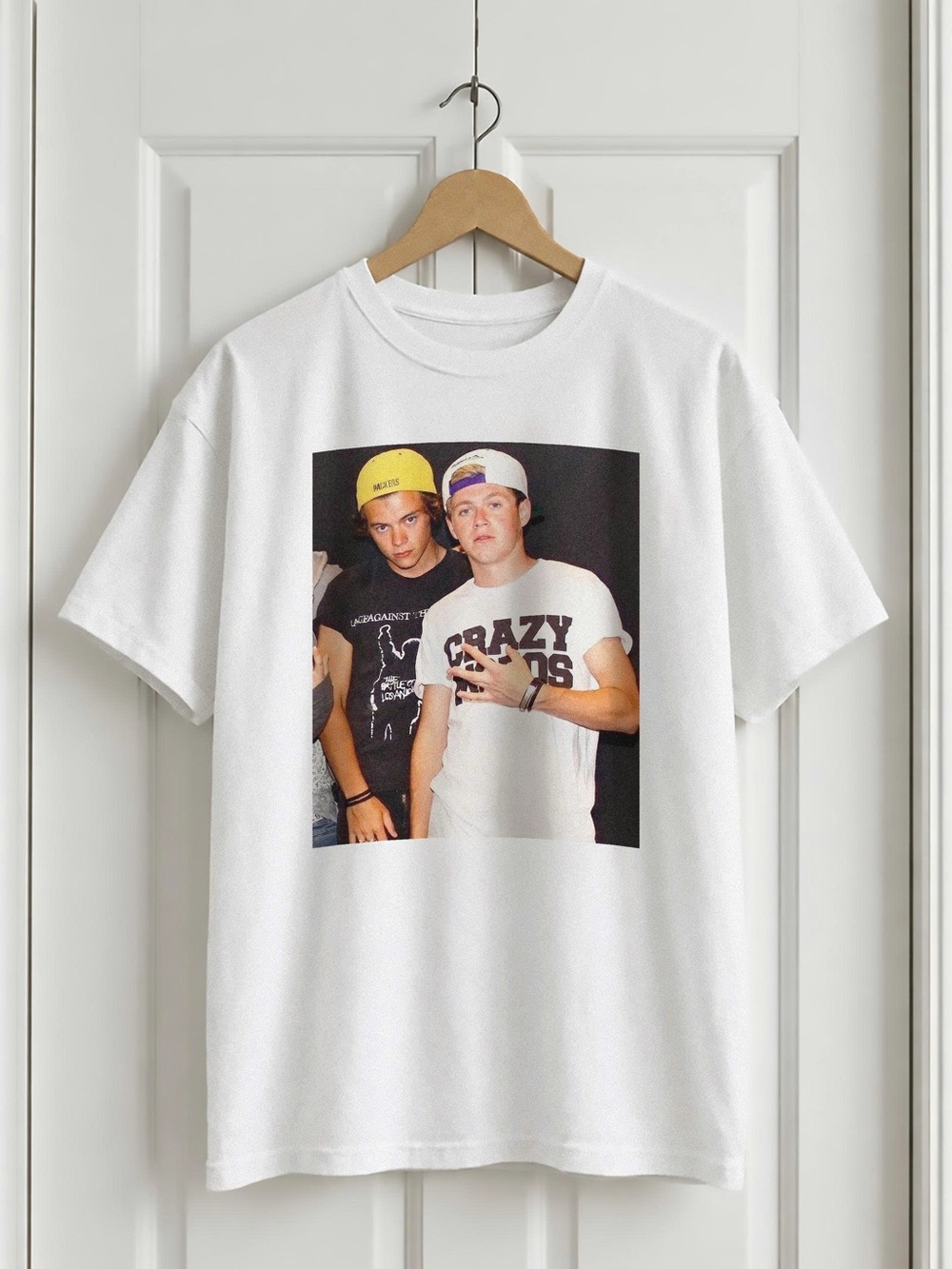 White Niall Horan and Harry Styles Duo Tshirt, Fan music tee